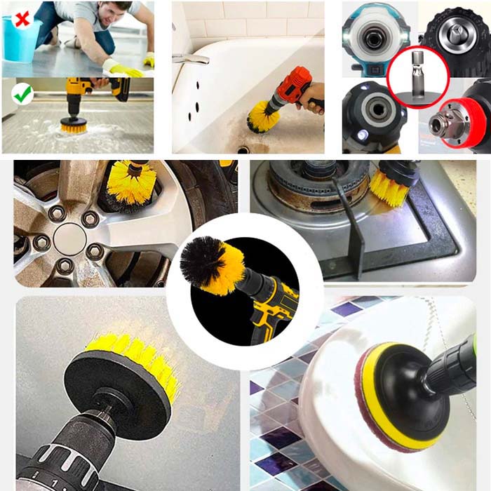 Zhltools 31 Parça Çok Amaçlı Ev Banyo ve Araç Matkap ucu Temizlik Seti - Görsel 2
