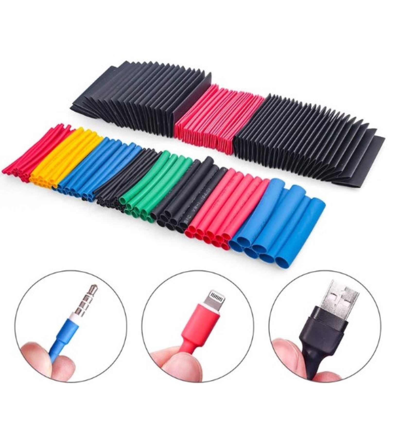 Zhltools 560 Parça Makaron Kablo Koruyucu Çantalı Set - Görsel 5