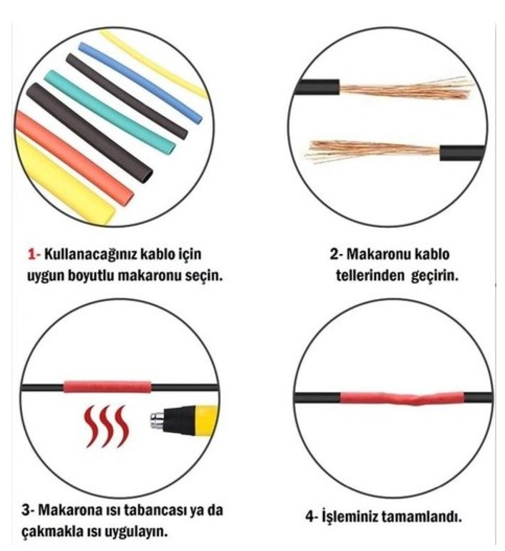 Zhltools 560 Parça Makaron Kablo Koruyucu Çantalı Set - Görsel 6