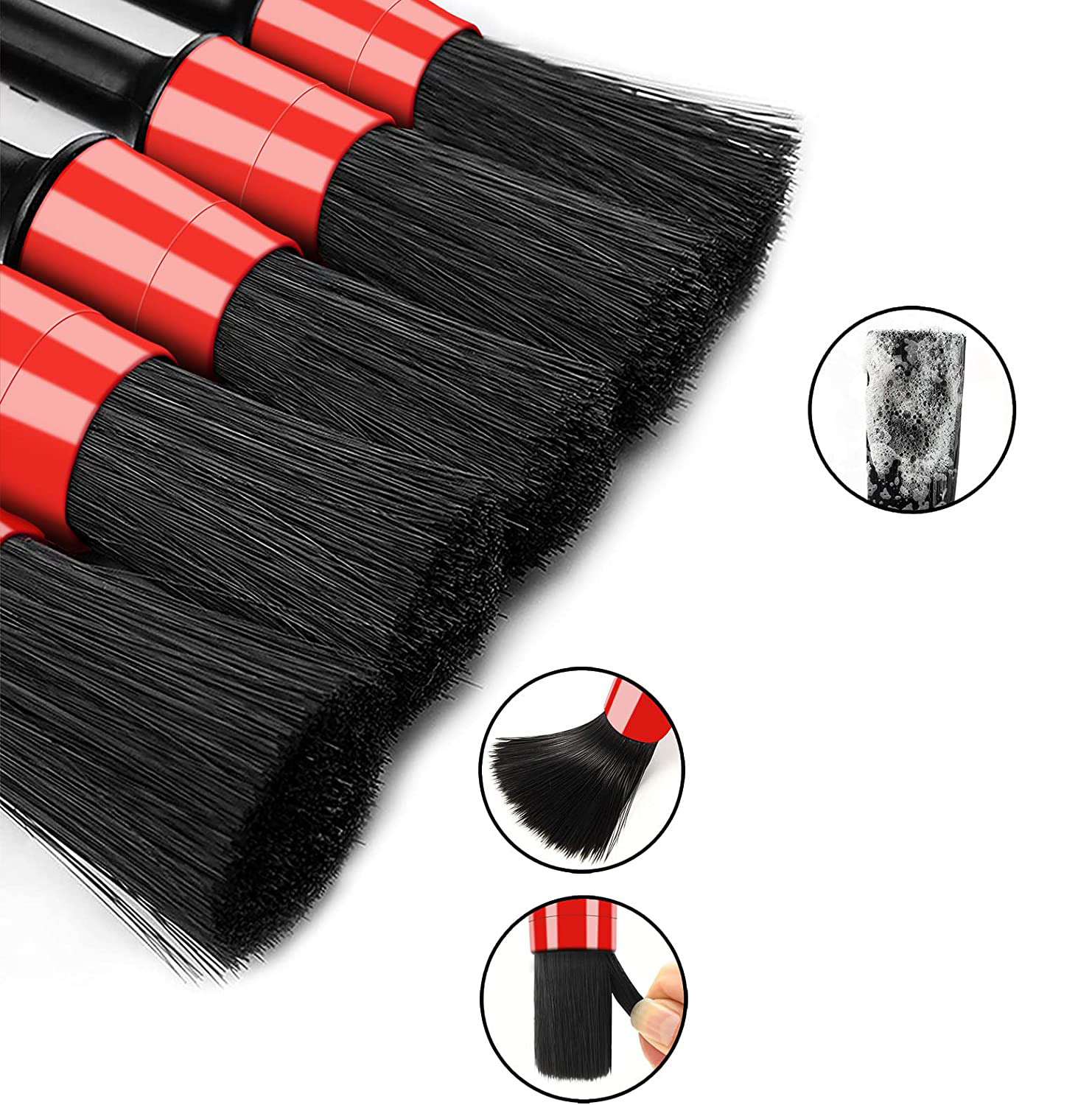 Zhltools Araç Detay Temizlik Fırça Seti 5 Parça ZT164 - Görsel 6
