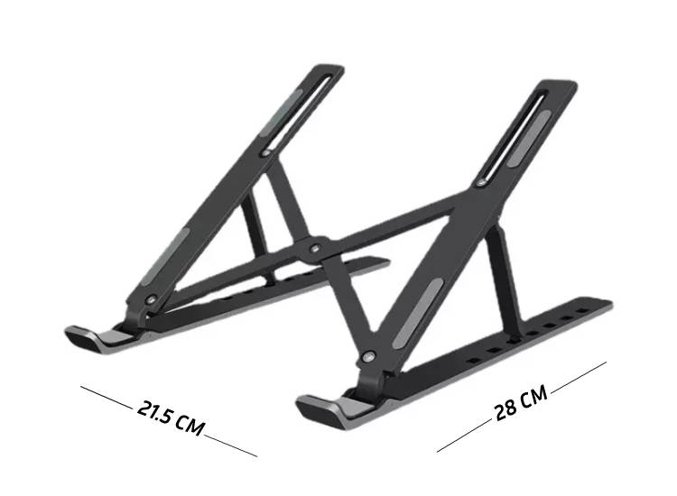 Zhltools Ayarlanabilir Laptop Standı ZHL-221 Siyah - Görsel 2