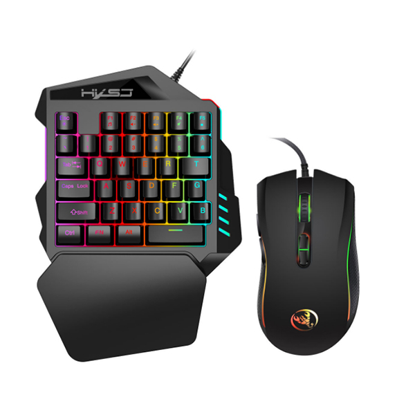 Hxsj V100+ A869 Gaming 7200 Dpı 7 Rgb Işıklı Oyuncu Klavye+Oyuncu Mouse