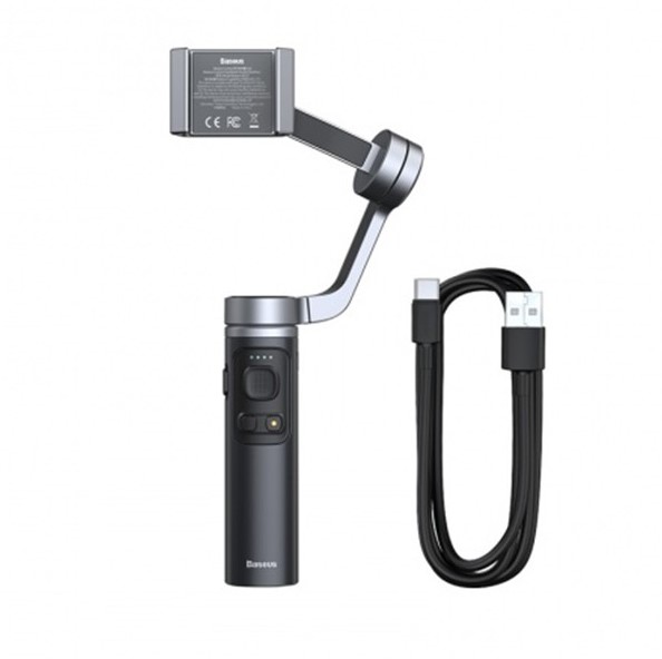 Baseus Katlanır Handheld Akıllı Telefon Gimbal Stabilizer Control Smartphone Gimbal - Görsel 3