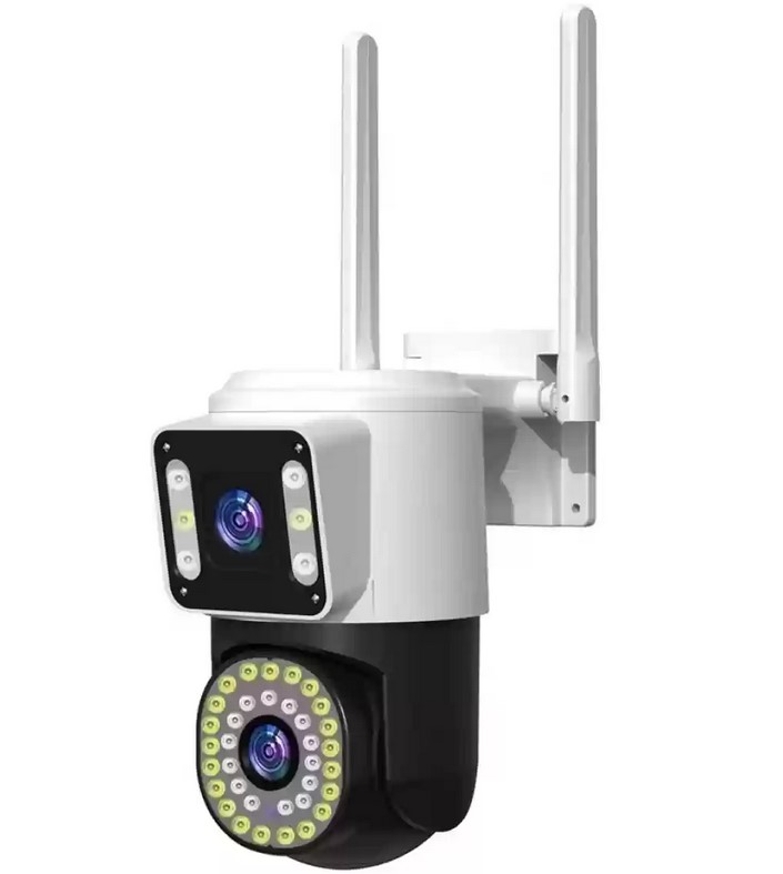 4MP Yoosee Çift Lens IP Kamera - WIFI Açık Otomatik İzleme, Su Geçirmez Kablosuz Güvenlik Ev Kamerası, Renkli Gece Görüş