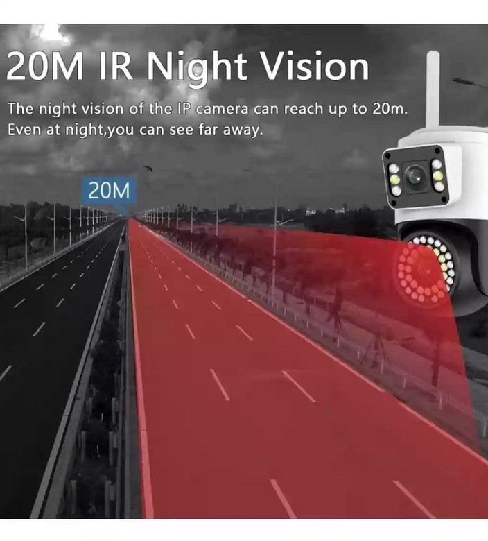 4MP Yoosee Çift Lens IP Kamera - WIFI Açık Otomatik İzleme, Su Geçirmez Kablosuz Güvenlik Ev Kamerası, Renkli Gece Görüş - Görsel 10